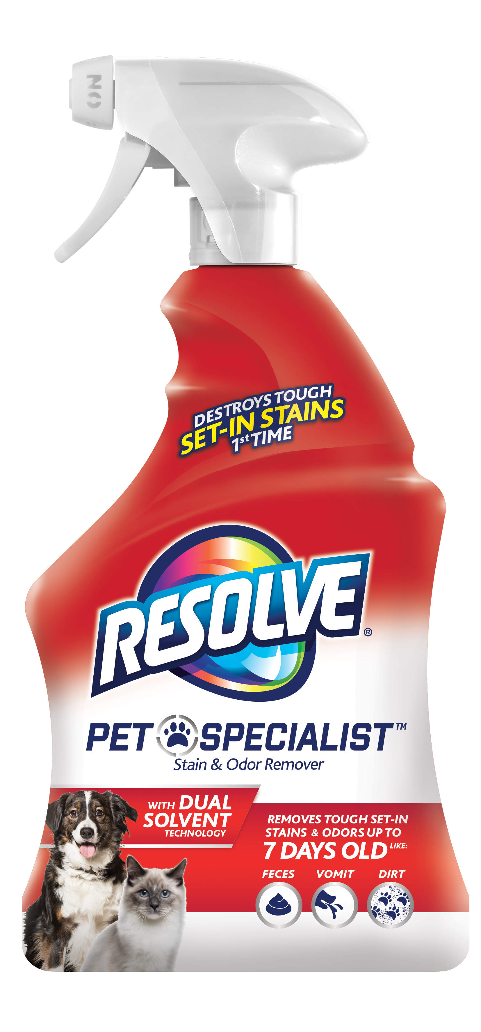 RESOLVE® Pet Specialist Stain & Odor Remover Trigger